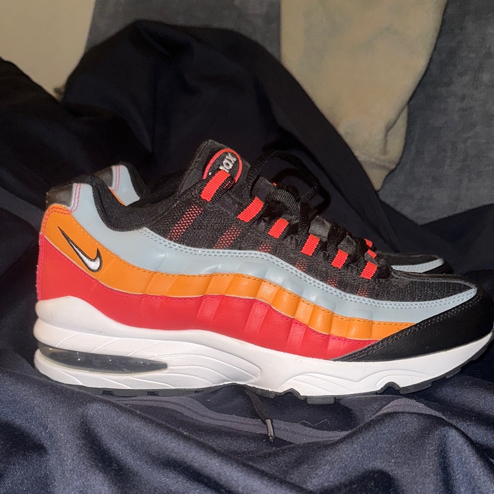 Nike Air Max 95 Black Red Orange Sneakers